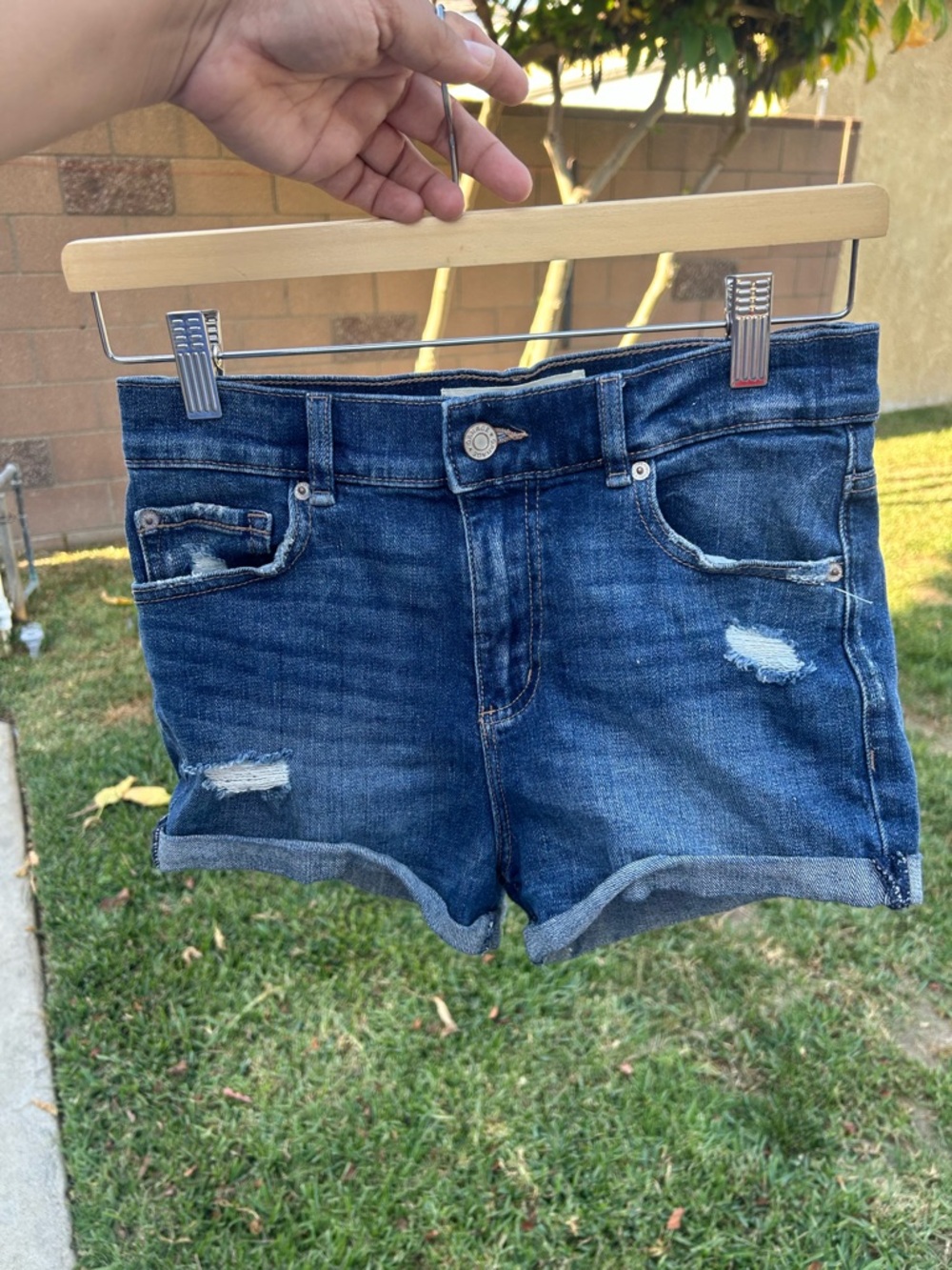 Garage Blue Denim Jeans with Contrast Stitching